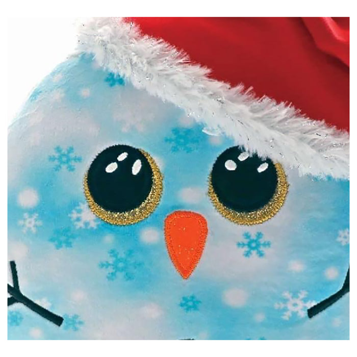 Ty Squishy Beanies Fleck Snowman 14" Plush