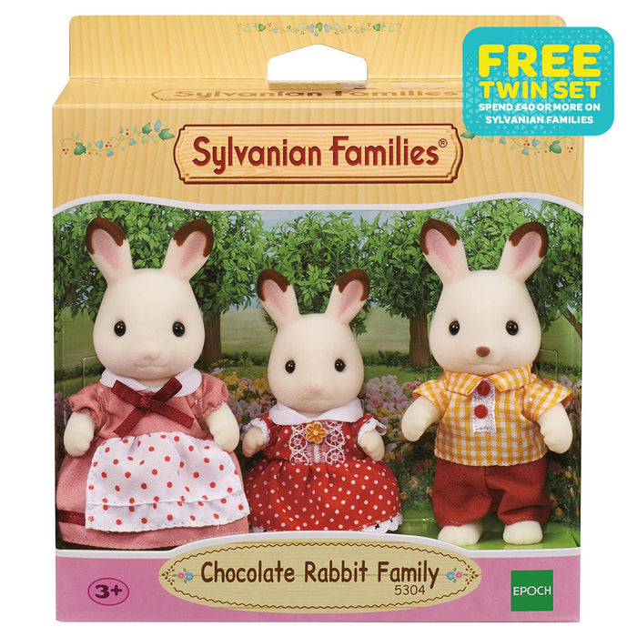 Sylvanian Families Chocolate Rabbit Family Set