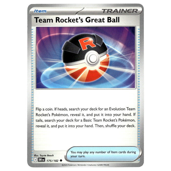 Team Rocket's Great Ball #175/182 Pokémon SV10: Destined Rivals