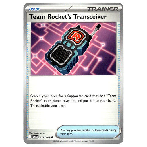 Team Rocket's Transceiver #178/182 Pokémon SV10: Destined Rivals