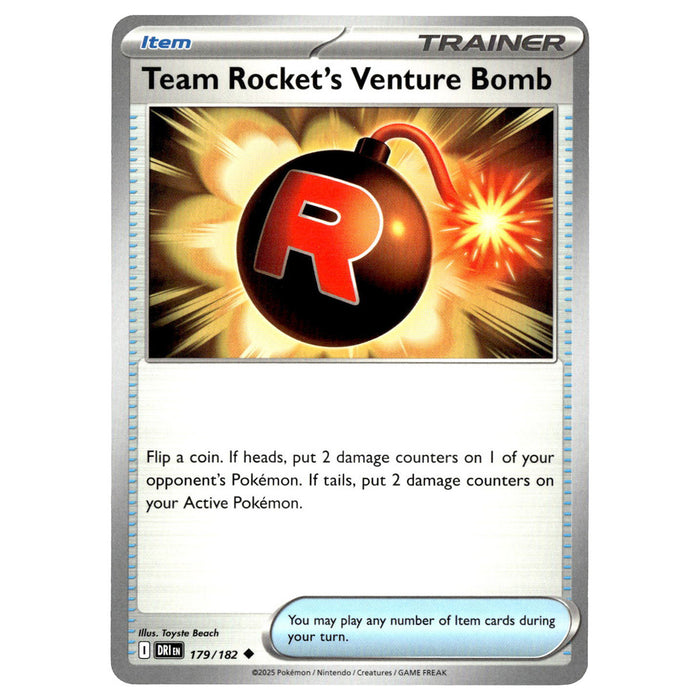 Team Rocket's Venture Bomb #179/182 Pokémon SV10: Destined Rivals