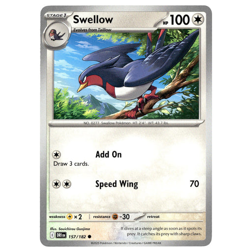 Swellow #157/182 Pokémon SV10: Destined Rivals