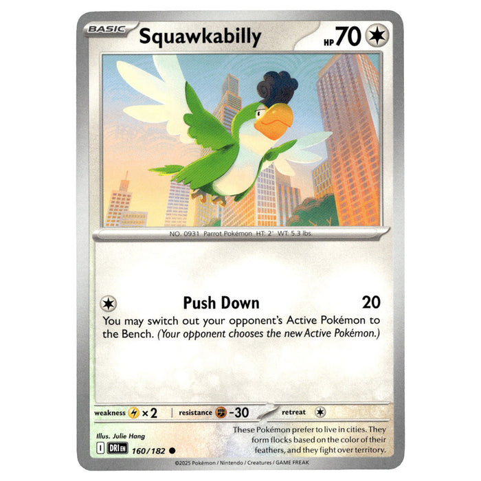Squawkabilly #160/182 Pokémon SV10: Destined Rivals