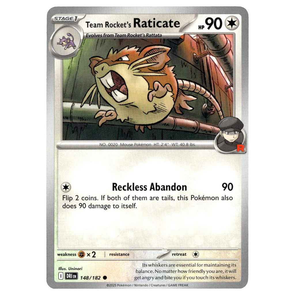 Team Rocket's Raticate #148/182 Pokmon SV10: Destined Rivals Booghe Team Rocket's Raticate #148/182 Pokmon SV10: Destined Rivals Booghe