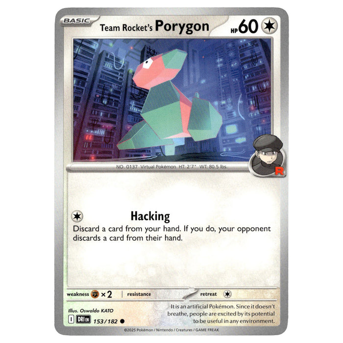 Team Rocket's Porygon #153/182 Pokmon SV10: Destined Rivals Booghe Team Rocket's Porygon #153/182 Pokmon SV10: Destined Rivals Booghe