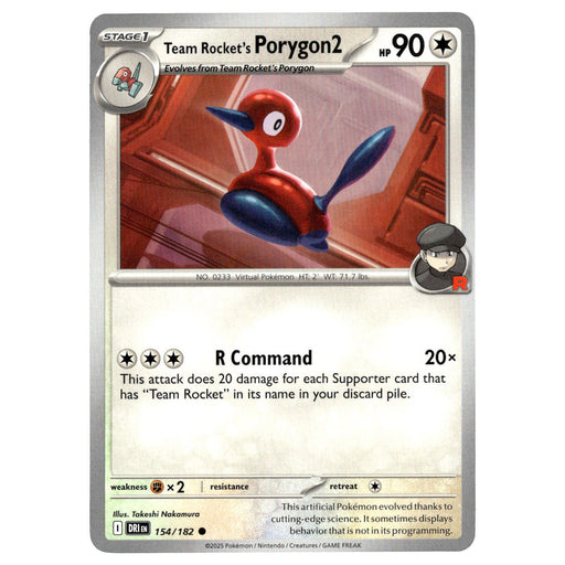 Team Rocket's Porygon2 #154/182 Pokémon SV10: Destined Rivals