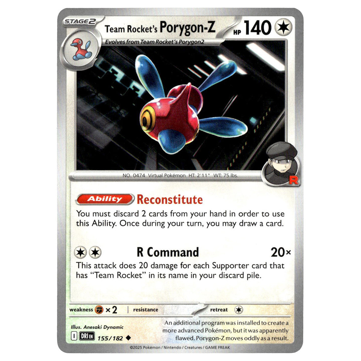 Team Rocket's Porygon-Z #155/182 Pokmon SV10: Destined Rivals Booghe Team Rocket's Porygon-Z #155/182 Pokmon SV10: Destined Rivals Booghe
