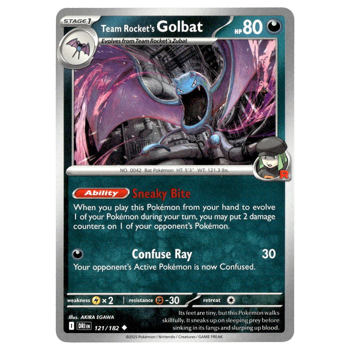 Team Rocket's Golbat #121/182 Pokémon SV10: Destined Rivals