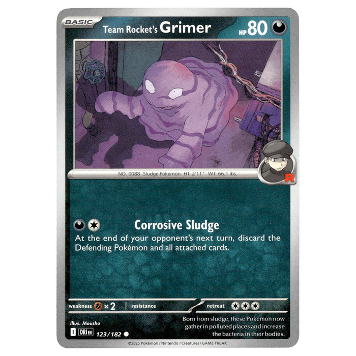 Team Rocket's Grimer #123/182 Pokémon SV10: Destined Rivals