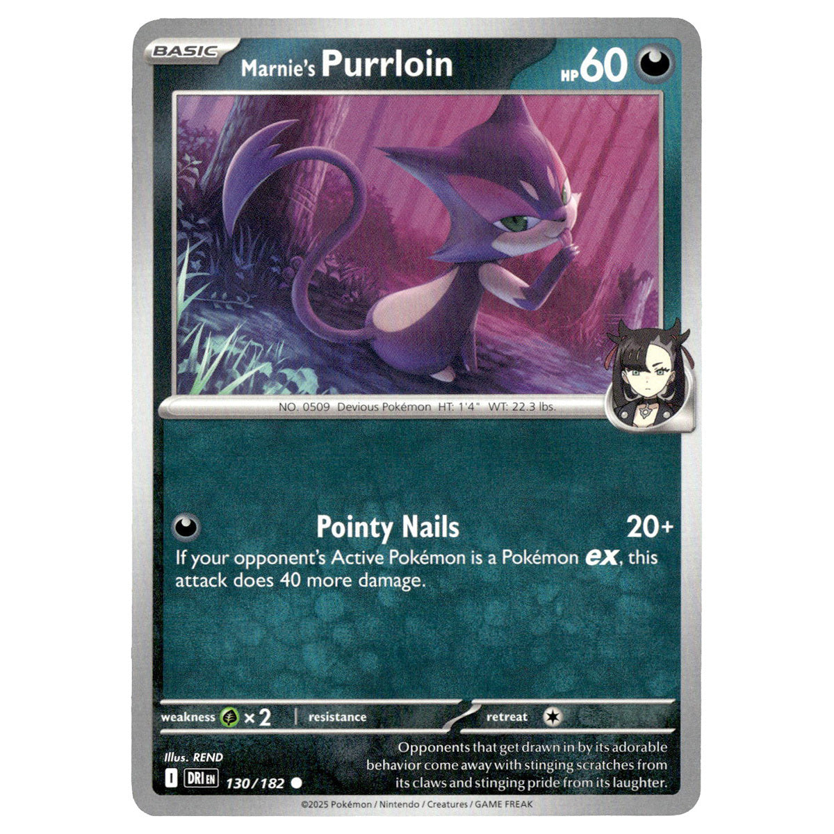 Marnie's Purrloin #130/182 Pokmon SV10: Destined Rivals Booghe Marnie's Purrloin #130/182 Pokmon SV10: Destined Rivals Booghe