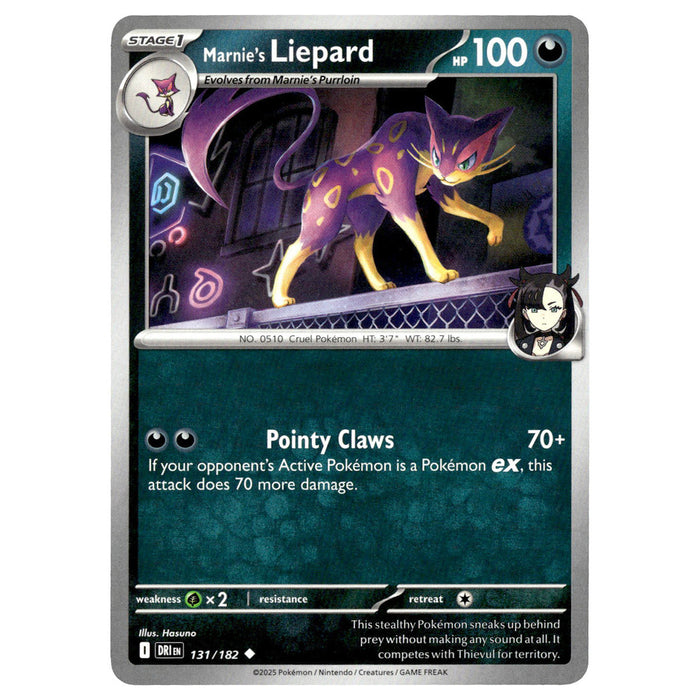 Marnie's Liepard #131/182 Pokémon SV10: Destined Rivals