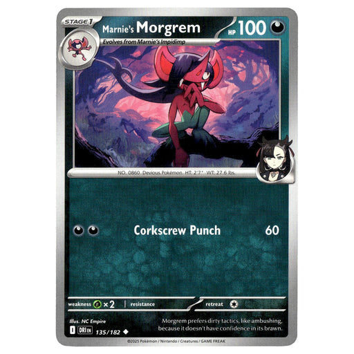 Marnie's Morgrem #135/182 Pokémon SV10: Destined Rivals