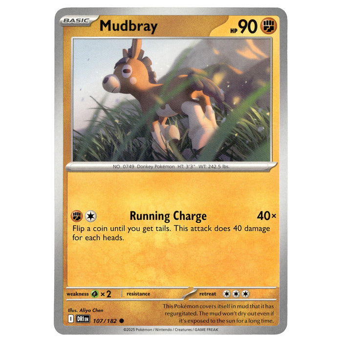 Mudbray #107/182 Pokémon SV10: Destined Rivals