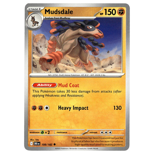 Mudsdale #108/182 Pokémon SV10: Destined Rivals