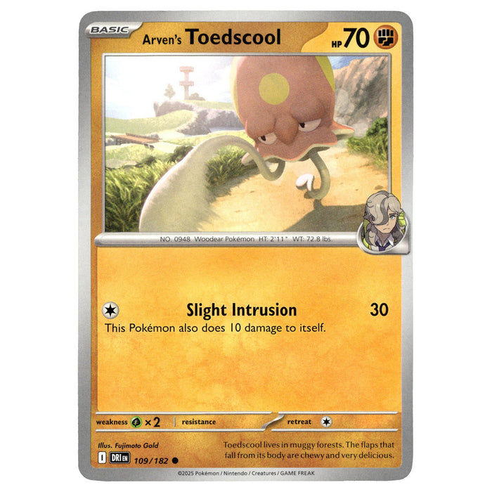 Arven's Toedscool #109/182 Pokémon SV10: Destined Rivals