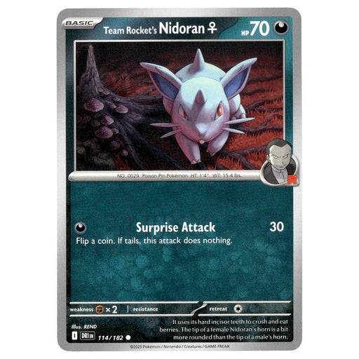 Team Rocket's Nidoran F #114/182 Pokémon SV10: Destined Rivals
