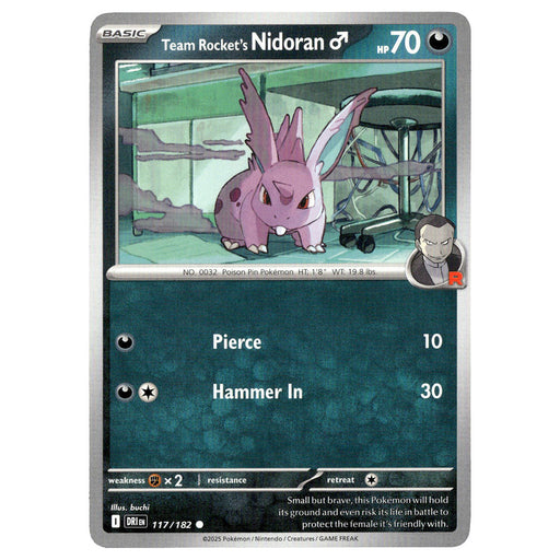 Team Rocket's Nidoran M #117/182 Pokémon SV10: Destined Rivals