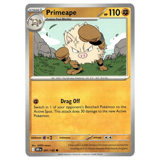 Primeape #091/182 Pokémon SV10: Destined Rivals