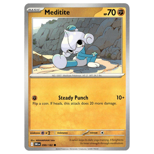 Meditite #099/182 Pokémon SV10: Destined Rivals