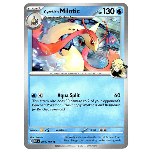 Cynthia's Milotic #053/182 Pokémon SV10: Destined Rivals