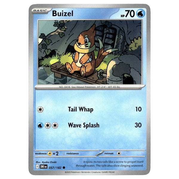 buizel pokemon card value Buizel #057/182 Pokémon SV10: Destined Rivals — Booghe