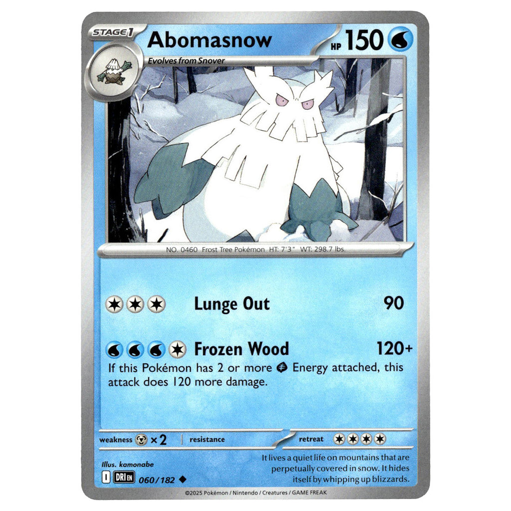 Abomasnow #060/182 Pokémon SV10: Destined Rivals — Booghe