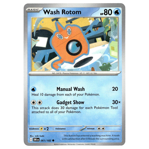 Wash Rotom #061/182 Pokémon SV10: Destined Rivals