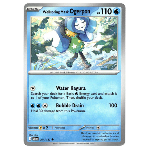 Wellspring Mask Ogerpon #067/182 Pokémon SV10: Destined Rivals