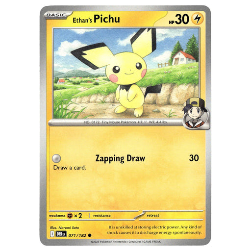Ethan's Pichu #071/182 Pokémon SV10: Destined Rivals