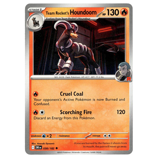 Team Rocket's Houndoom #038/182 Pokémon SV10: Destined Rivals