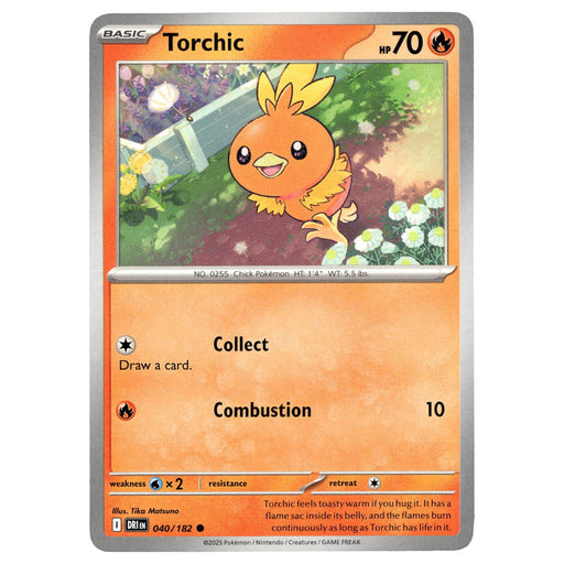 Torchic #040/182 Pokémon SV10: Destined Rivals