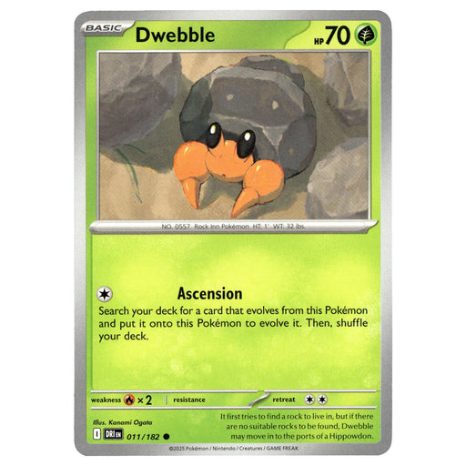 Dwebble #011/182 Pokémon SV10: Destined Rivals