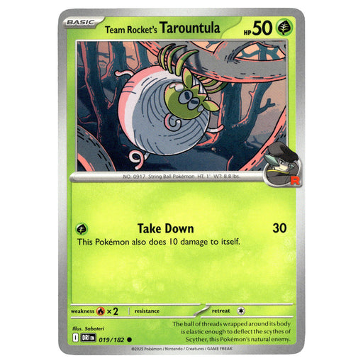 Team Rocket's Tarountula #019/182 Pokémon SV10: Destined Rivals