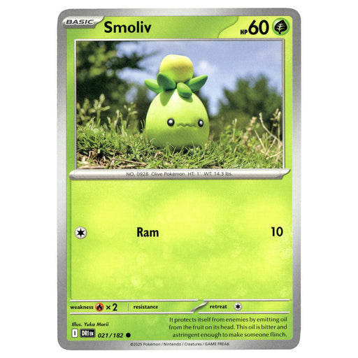 Smoliv #021/182 Pokémon SV10: Destined Rivals