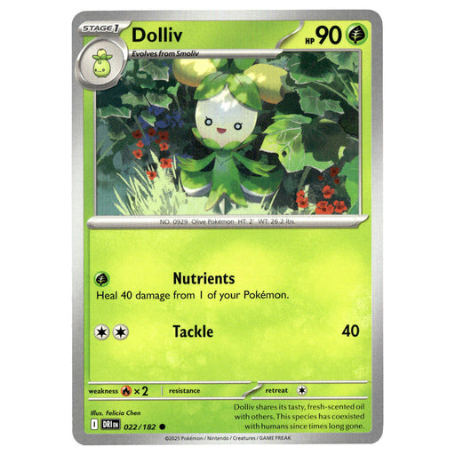 Dolliv #022/182 Pokémon SV10: Destined Rivals