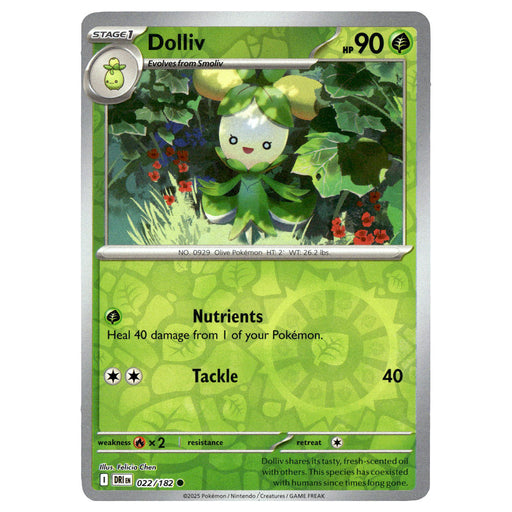 Dolliv #022/182 Pokémon SV10: Destined Rivals Reverse Holo