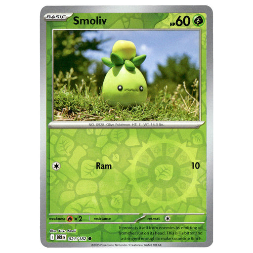 Smoliv #021/182 Pokémon SV10: Destined Rivals Reverse Holo