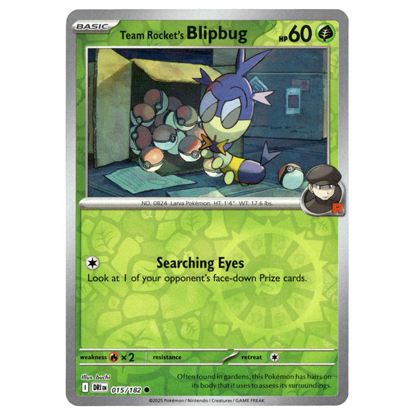 Team Rocket's Blipbug #015/182 Pokémon SV10: Destined Rivals Reverse H —  Booghe
