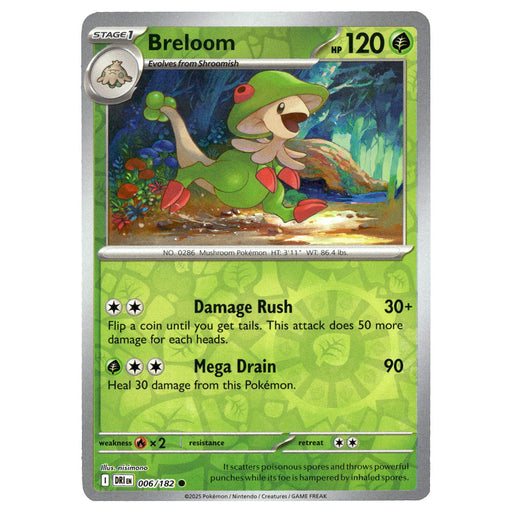 Breloom #006/182 Pokémon SV10: Destined Rivals Reverse Holo
