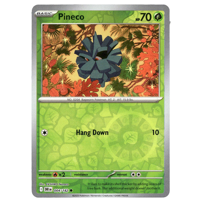 Pineco #004/182 Pokémon SV10: Destined Rivals Reverse Holo