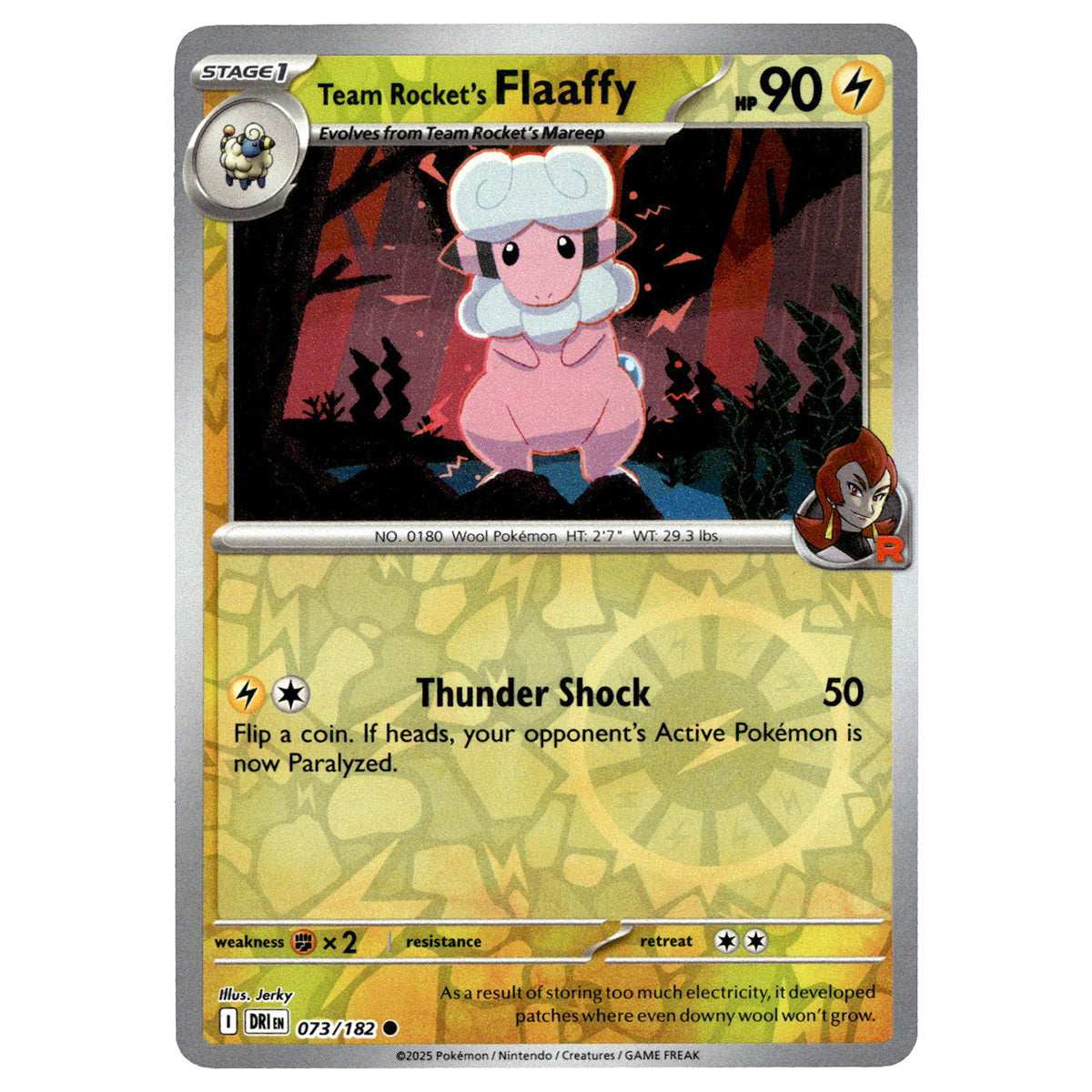 Team Rocket's Flaaffy #073/182 Pokmon SV10: Destined Rivals Reverse H Booghe Team Rocket's Flaaffy #073/182 Pokmon SV10: Destined Rivals Reverse H Booghe