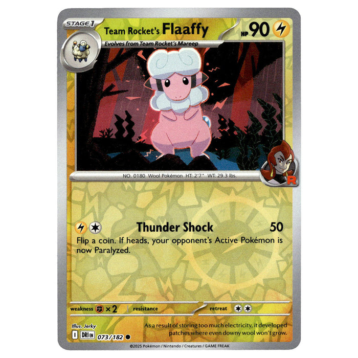 Team Rocket's Flaaffy #073/182 Pokémon SV10: Destined Rivals Reverse Holo