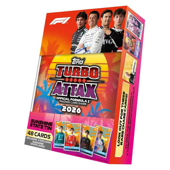 Topps Turbo Attax Formula 1 2026 Trading Card Game Mega Tin (styles vary)