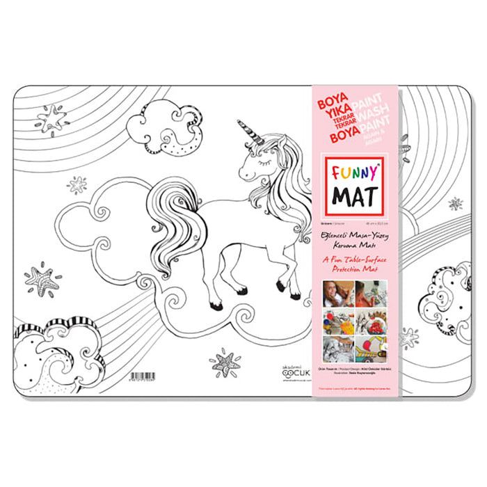 Funny Mat Unicorn Colouring Protection Mat