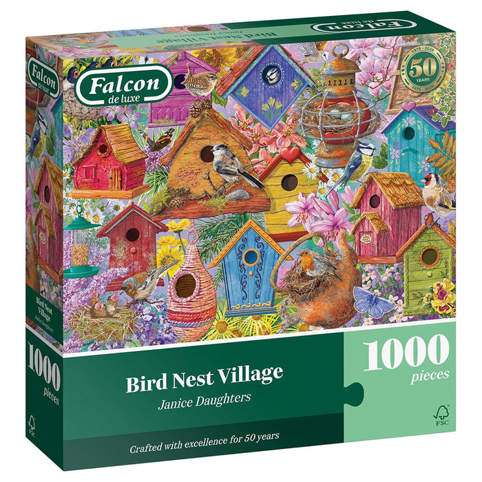 Falcon de luxe Bird Nest Village 1000 Piece Jigsaw Puzzle