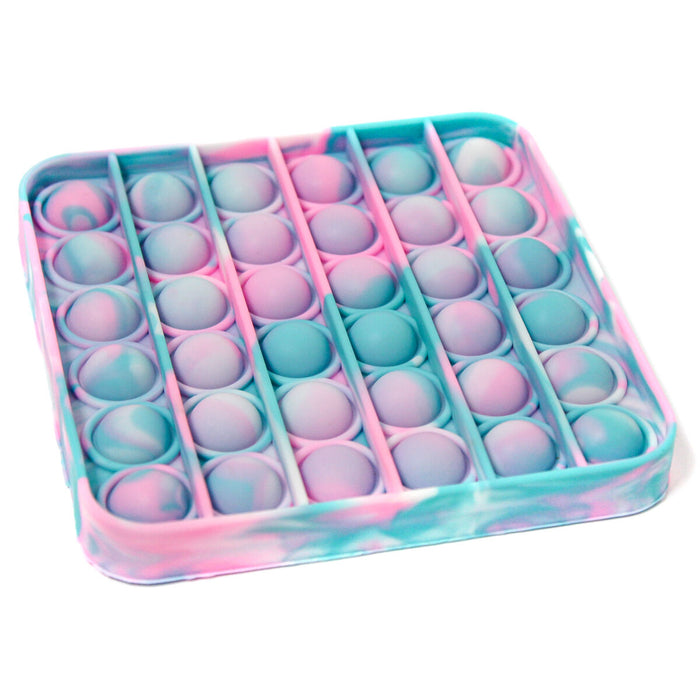 Poppits Pink Tie Dye Square Fidget Toy