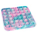 Poppits Pink Tie Dye Square Fidget Toy