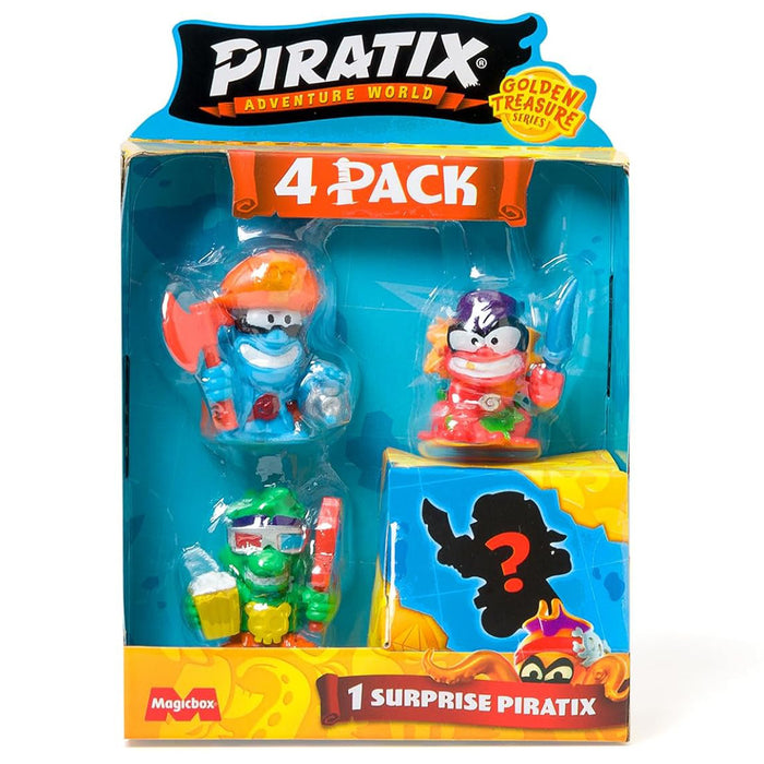 Piratix Adventure World Golden Series 4 Pack Figure Set (styles vary)