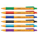 STABILO pointball Retractable Ballpoint Blue Black Red Green Turquoise, and Lilac Pens (6 Pack)