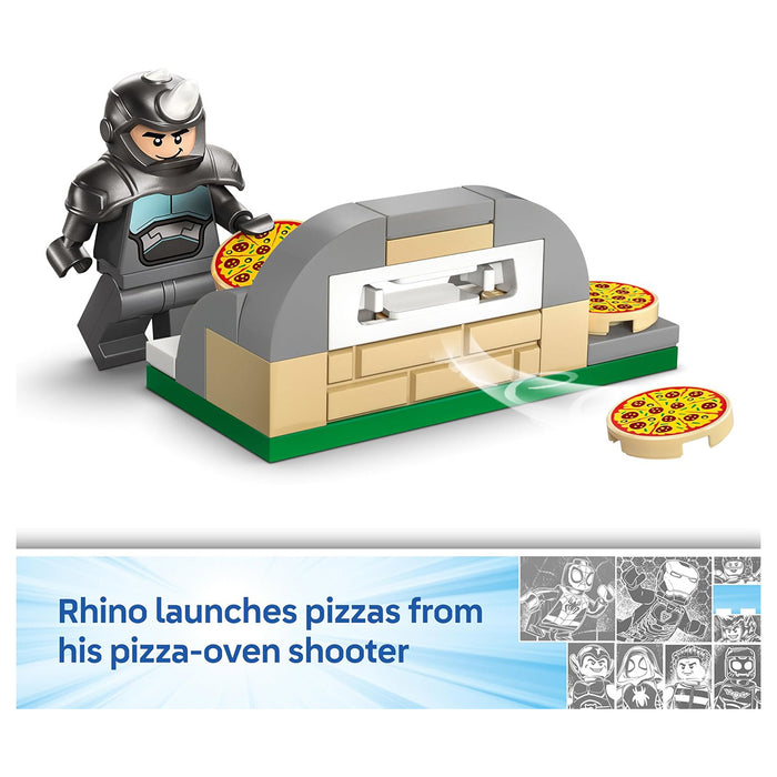 LEGO Marvel Spidey on his Motorcycle vs. Rhino 11206 Building Set